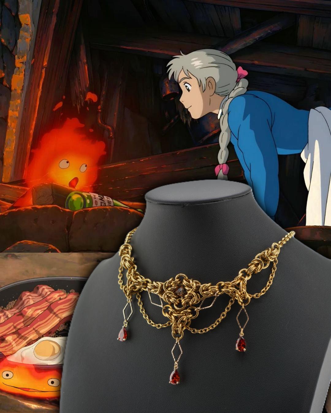 Calcifer Chainmaille Necklace (Limited Edition)